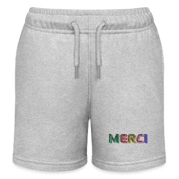 MERCI - Short de jogging enfant bio Stanley/Stella - gris chiné - Devant