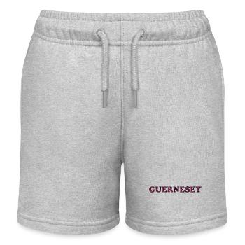 GUERNSEY. UNITED KINGDOM. ENGLAND. JOURNEY - Kids Organic Sweat Shorts by Stanley/Stella - heather grey - Front