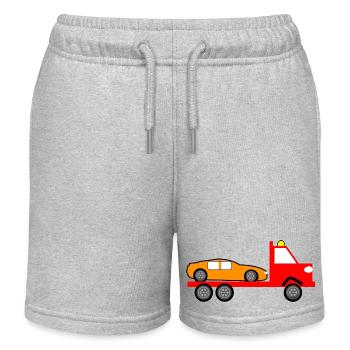 Camion - Short de jogging enfant bio Stanley/Stella - gris chiné - Devant