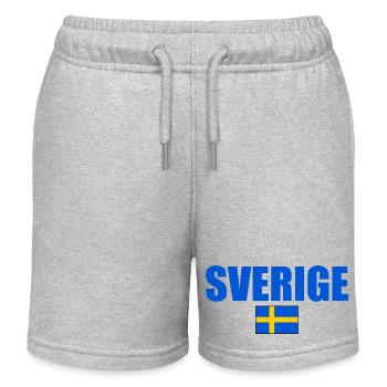 Sverige - Kinder Organic Joggingshorts Mini Bolter von Stanley/Stella - Grau meliert - Vorne