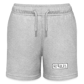 NO RULES - Kids Organic Sweat Shorts by Stanley/Stella - heather grey - Front