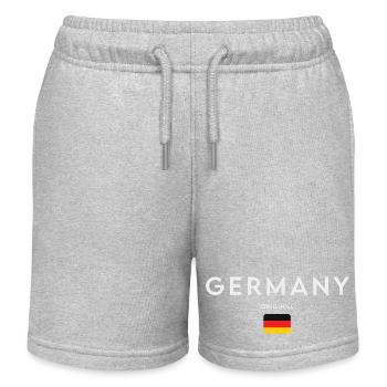 Flag of Germany, German pride - Kids Organic Sweat Shorts by Stanley/Stella - heather grey - Front