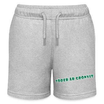 Süden ist grün-weiß - Kinder Organic Joggingshorts Mini Bolter von Stanley/Stella - Grau meliert - Vorne
