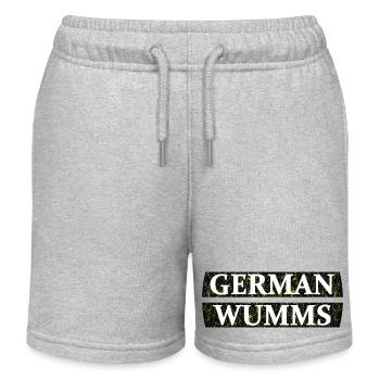 German Wumms - Kinder Organic Joggingshorts Mini Bolter von Stanley/Stella - Grau meliert - Vorne