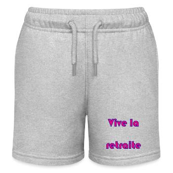 RETRAITE. RETRAITE. RETRAITEE. RETRAITE - Short de jogging enfant bio Stanley/Stella - gris chiné - Devant