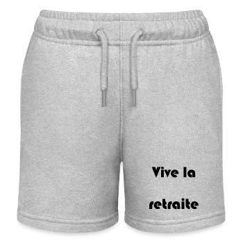 RETIREMENT. RETIREMENT. RETIRED. RETIREMENT - Kids Organic Sweat Shorts by Stanley/Stella - heather grey - Front