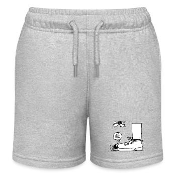 Beth die Spinne - Der Kuss unter dem Mistelzweig - Kinder Organic Joggingshorts Mini Bolter von Stanley/Stella - Grau meliert - Vorne