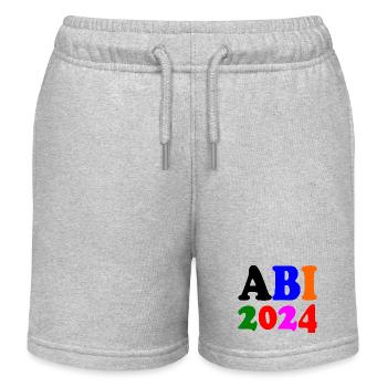 Abi 2024 - Kinder Organic Joggingshorts Mini Bolter von Stanley/Stella - Grau meliert - Vorne