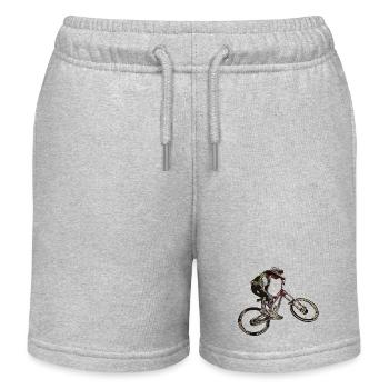 Downhill-Mountainbiken - Kinder Organic Joggingshorts Mini Bolter von Stanley/Stella - Grau meliert - Vorne