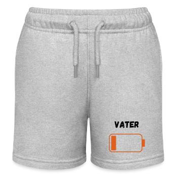 Vater auf Reserve - Kinder Organic Joggingshorts Mini Bolter von Stanley/Stella - Grau meliert - Vorne