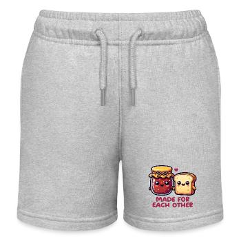 Brot und Marmelade - Kinder Organic Joggingshorts Mini Bolter von Stanley/Stella - Grau meliert - Vorne