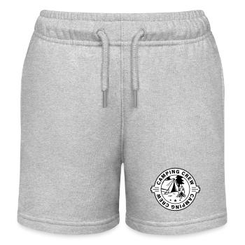 Tentes de camping - Short de jogging enfant bio Stanley/Stella - gris chiné - Devant