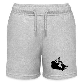 Pays du Canada - Short de jogging enfant bio Stanley/Stella - gris chiné - Devant