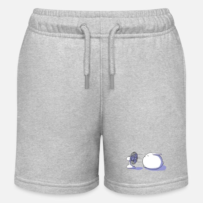 Trop chaud ! - Short de jogging enfant bio Stanley/Stella - gris chiné
