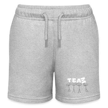 team - Kids Organic Sweat Shorts by Stanley/Stella - heather grey - Front