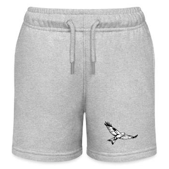 Milan royal - Short de jogging enfant bio Stanley/Stella - gris chiné - Devant