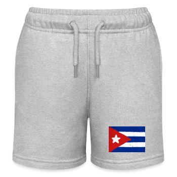 Drapeau de Cuba - Short de jogging enfant bio Stanley/Stella - gris chiné - Devant