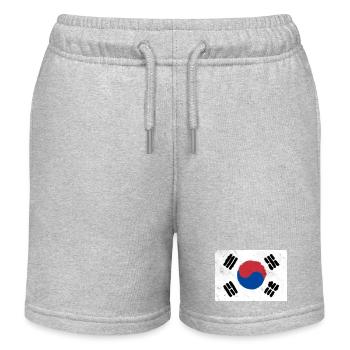 Drapeau de la Corée du Sud - Short de jogging enfant bio Stanley/Stella - gris chiné - Devant