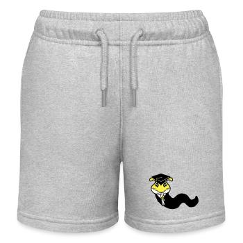 Raupe Schulabschluss Abitur bestanden College Wurm - Kinder Organic Joggingshorts Mini Bolter von Stanley/Stella - Grau meliert - Vorne