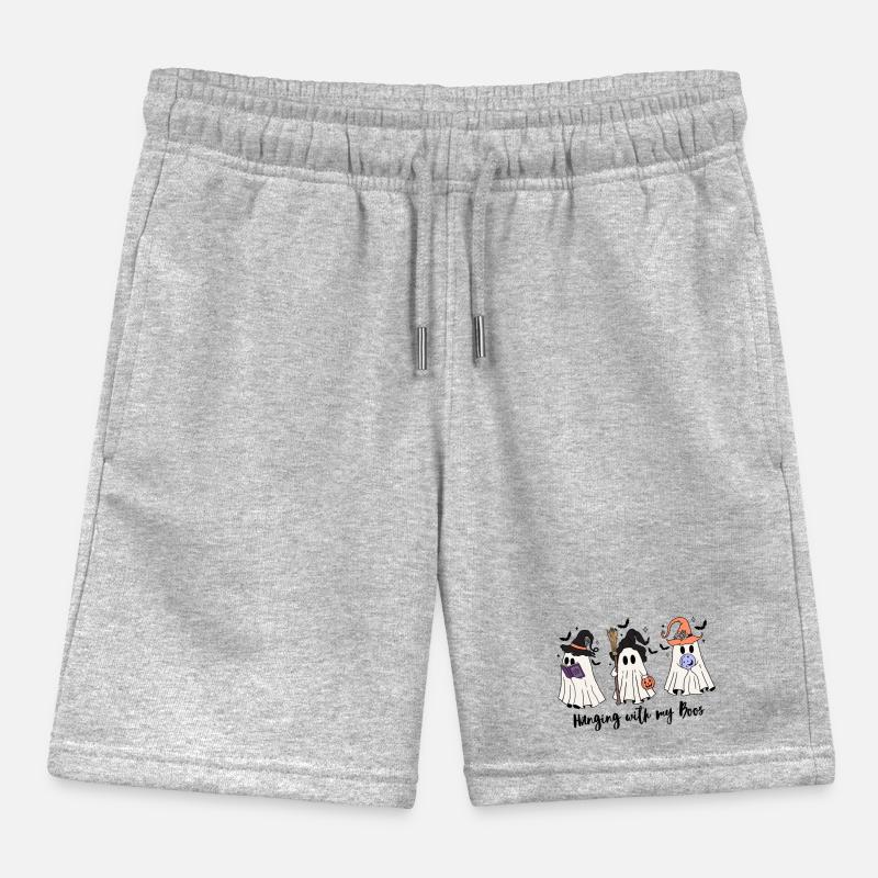 🧙 ♀️ Witchy Ghost Squad – Effrayant et mignon 👻 Short de jogging enfant bio Stanley/Stella