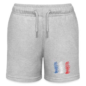 Strasbourg Graffiti Day Souvenir - Kids Organic Sweat Shorts by Stanley/Stella - heather grey - Front