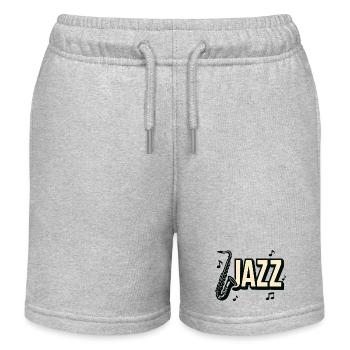 Jazz - Saxophone - Musique - Short de jogging enfant bio Stanley/Stella - gris chiné - Devant