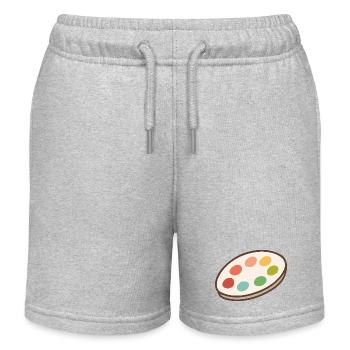 Palette éclatante d'inspiration - Short de jogging enfant bio Stanley/Stella - gris chiné - Devant