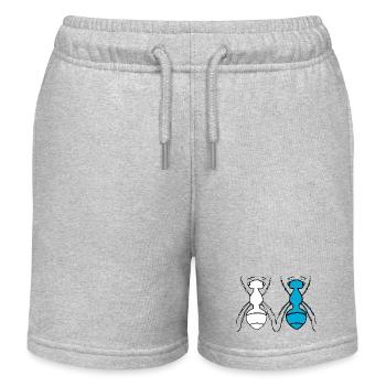 Ant Duo - Kinder Organic Joggingshorts Mini Bolter von Stanley/Stella - Grau meliert - Vorne
