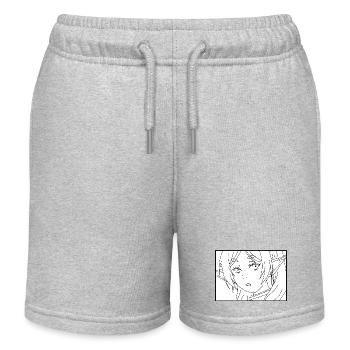 Frieren - Short de jogging enfant bio Stanley/Stella - gris chiné - Devant