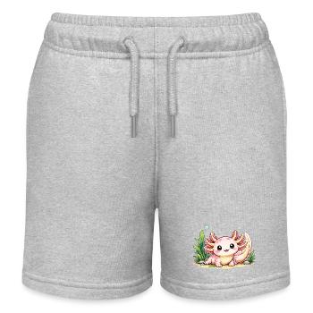 Petite créature - Short de jogging enfant bio Stanley/Stella - gris chiné - Devant