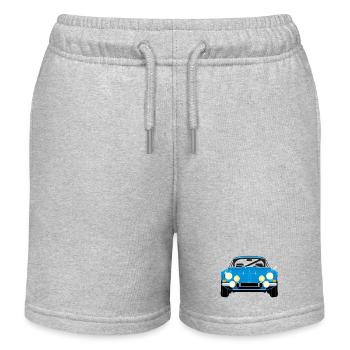 Blauer Oldtimer – Frontansicht - Kinder Organic Joggingshorts Mini Bolter von Stanley/Stella - Grau meliert - Vorne