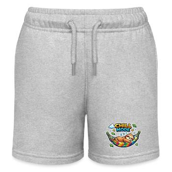 Paresseux en mode chill dans un hamac - Short de jogging enfant bio Stanley/Stella - gris chiné - Devant