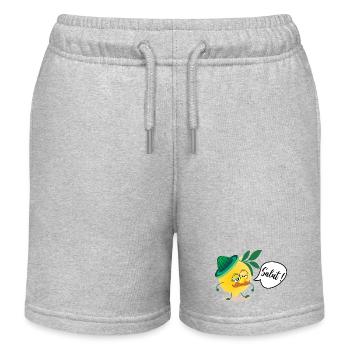 Citron Moustache Papa - Short de jogging enfant bio Stanley/Stella - gris chiné - Devant