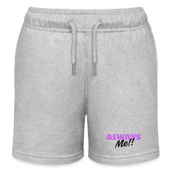 Toujours moi !! – Personnalité Fun Design - Short de jogging enfant bio Stanley/Stella - gris chiné - Devant
