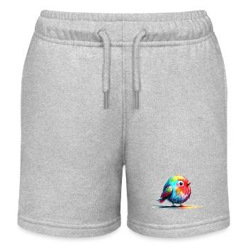 Birdie - Short de jogging enfant bio Stanley/Stella - gris chiné - Devant