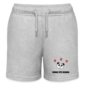 MOTHER'S DAY. HAPPY MOTHER'S DAY. MOM - Kids Organic Sweat Shorts by Stanley/Stella - heather grey - Front