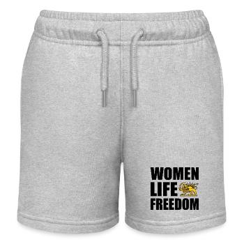 Women life freedom - Short de jogging enfant bio Stanley/Stella - gris chiné - Devant