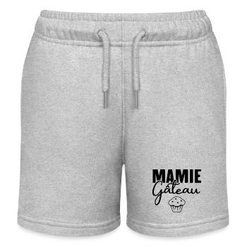 Mamie gâteau - Short de jogging enfant bio Stanley/Stella - gris chiné - Devant