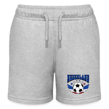 Nederland Holland Retro College Look Style - Kinder Organic Joggingshorts Mini Bolter von Stanley/Stella - Grau meliert - Vorne