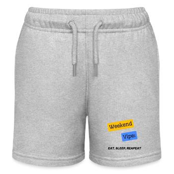 Weekend - Short de jogging enfant bio Stanley/Stella - gris chiné - Devant
