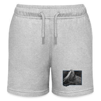 Cervin - Cervin - Short de jogging enfant bio Stanley/Stella - gris chiné - Devant