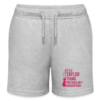 It´s a Taylor Thing Vorname Taylor Taylor - Kinder Organic Joggingshorts Mini Bolter von Stanley/Stella - Grau meliert - Vorne