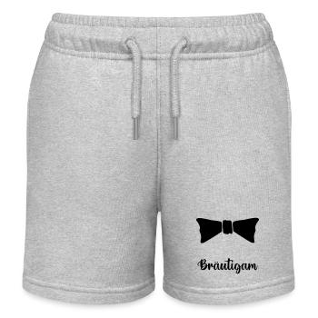 fliege braeutigam - Kinder Organic Joggingshorts Mini Bolter von Stanley/Stella - Grau meliert - Vorne