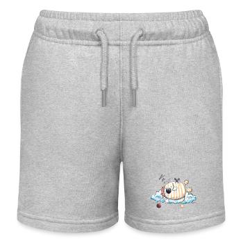 Sleeping Cat - Chat - Short de jogging enfant bio Stanley/Stella - gris chiné - Devant