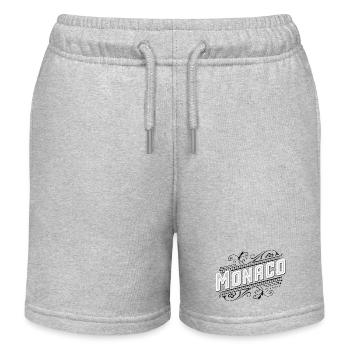 Monaco - Short de jogging enfant bio Stanley/Stella - gris chiné - Devant