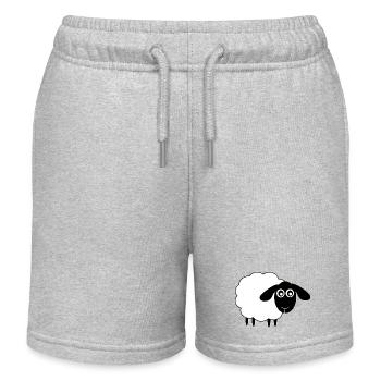 Schaf - Kinder Organic Joggingshorts Mini Bolter von Stanley/Stella - Grau meliert - Vorne
