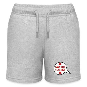 INTERDIT - COLÈRE EN COLÈRE - ÉMOTIONS - Short de jogging enfant bio Stanley/Stella - gris chiné - Devant