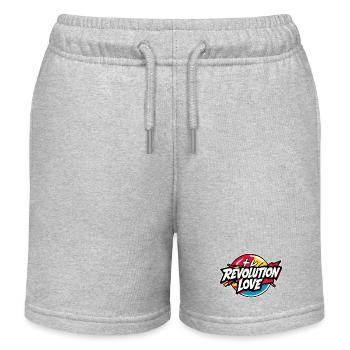 Révolution Amour - Short de jogging enfant bio Stanley/Stella - gris chiné - Devant