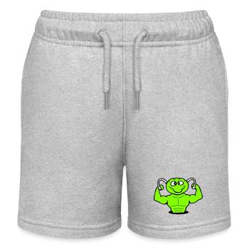 Caterpillar Bodybuilder Musculation Strong Fitness Gym - Short de jogging enfant bio Stanley/Stella - gris chiné - Devant
