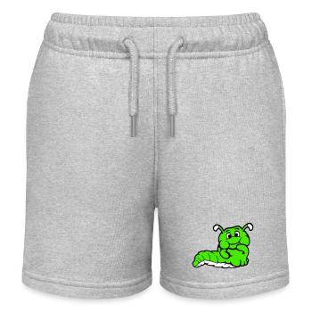 Chenille Ver Timide Amicale Curieux - Short de jogging enfant bio Stanley/Stella - gris chiné - Devant